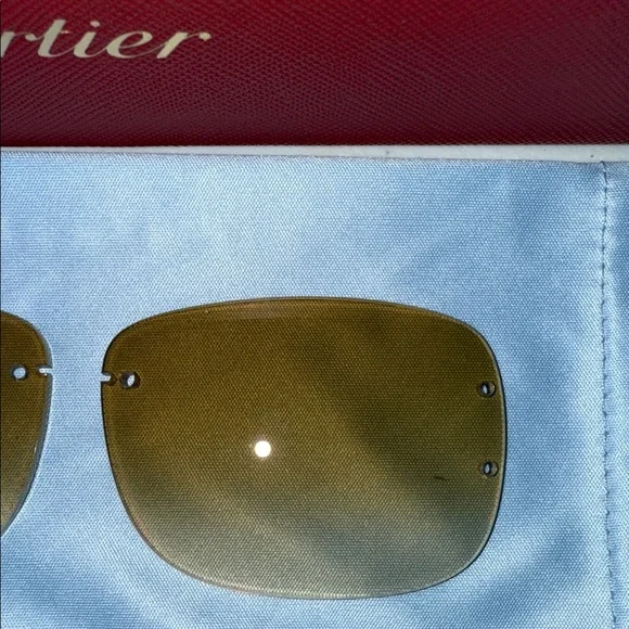 Cartier Gold-Tinted Lenses